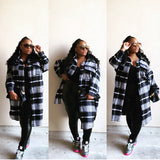 Black & White Flannel Jacket