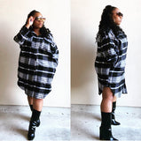 Black & White Flannel Jacket